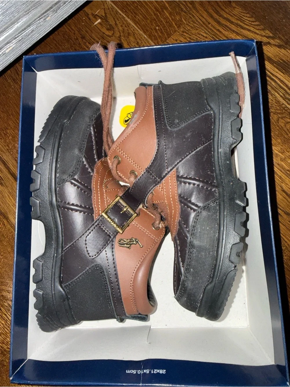 Polo by Ralph Lauren Brown and Black Kids Rugged Lace-Up Boots
